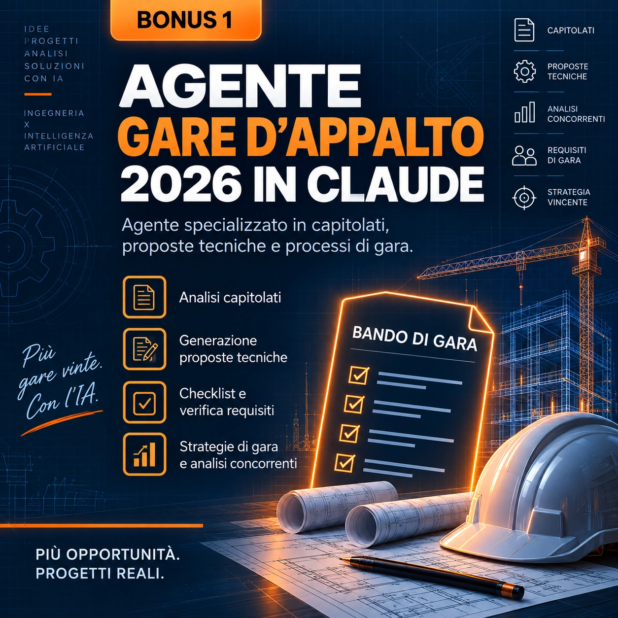 Copertina del Bonus #1 - Agente Gare d’Appalto 2026 in Claude