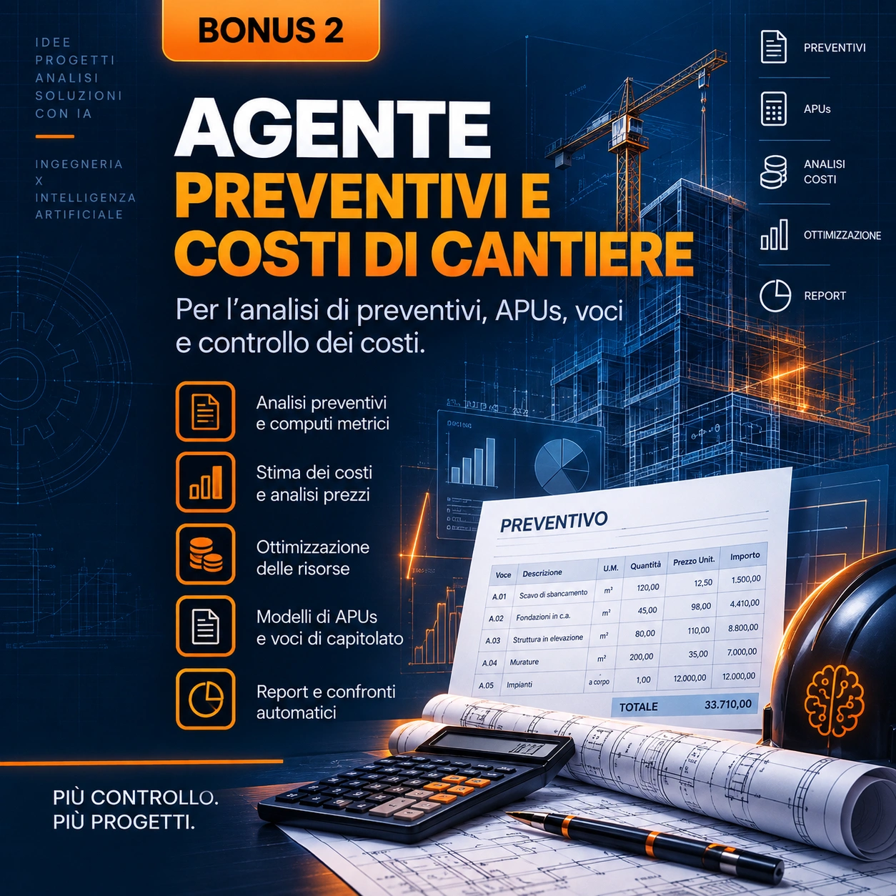 Copertina del Bonus #2 - Agente Preventivi e Costi di Cantiere